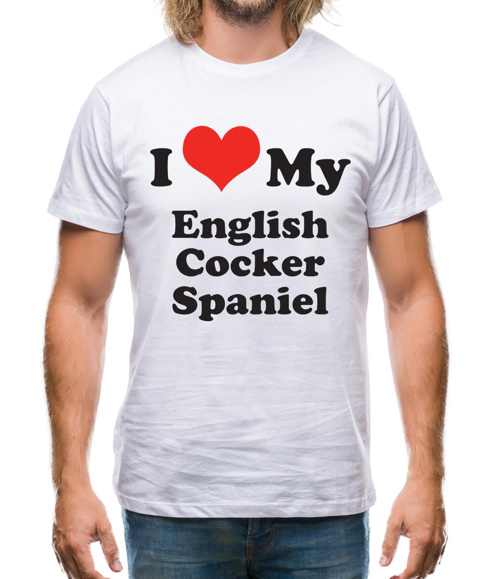 I Love My English Cocker Spaniel Mens T-Shirt I Love My English Cocker Spaniel Mens T-Shirt