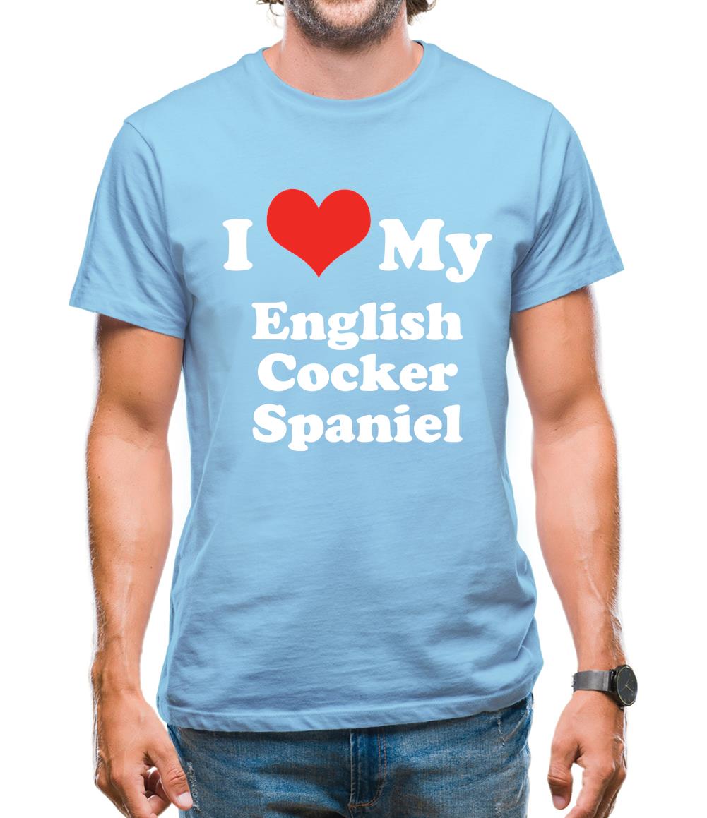 I Love My English Cocker Spaniel Mens T-Shirt I Love My English Cocker Spaniel Mens T-Shirt
