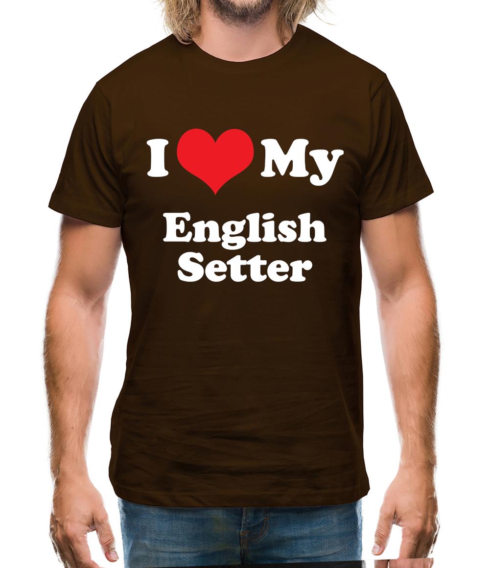 I Love My English Setter Mens T-Shirt I Love My English Setter Mens T-Shirt