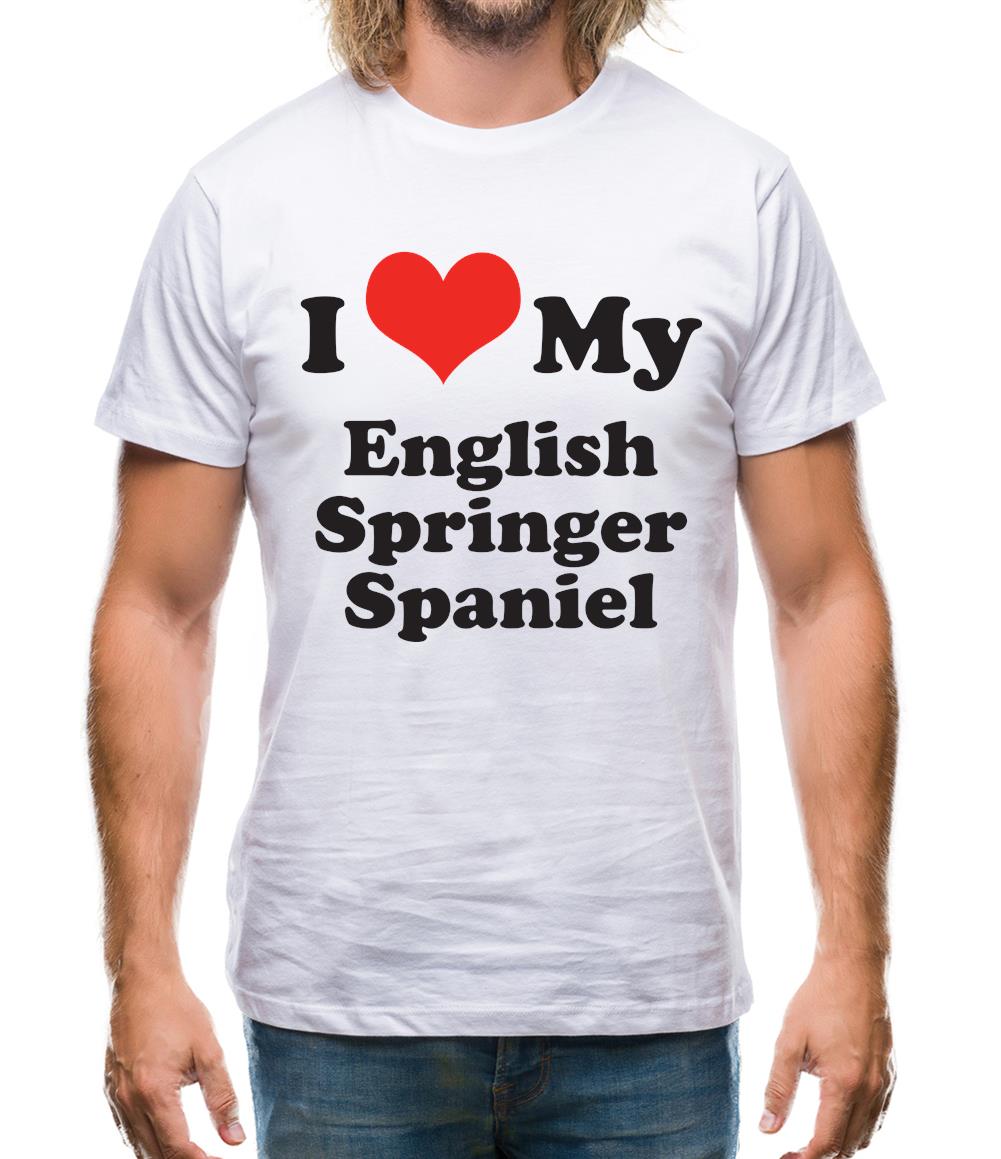 I Love My English Springer Spaniel Mens T-Shirt I Love My English Springer Spaniel Mens T-Shirt