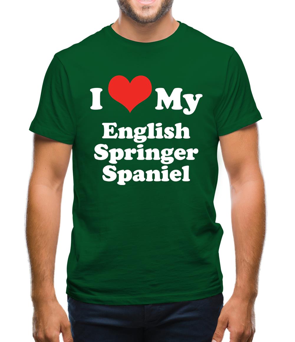 I Love My English Springer Spaniel Mens T-Shirt I Love My English Springer Spaniel Mens T-Shirt