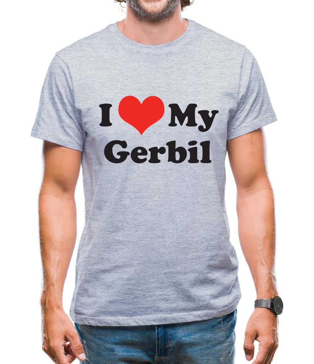 I Love My Gerbil Mens T-Shirt I Love My Gerbil Mens T-Shirt