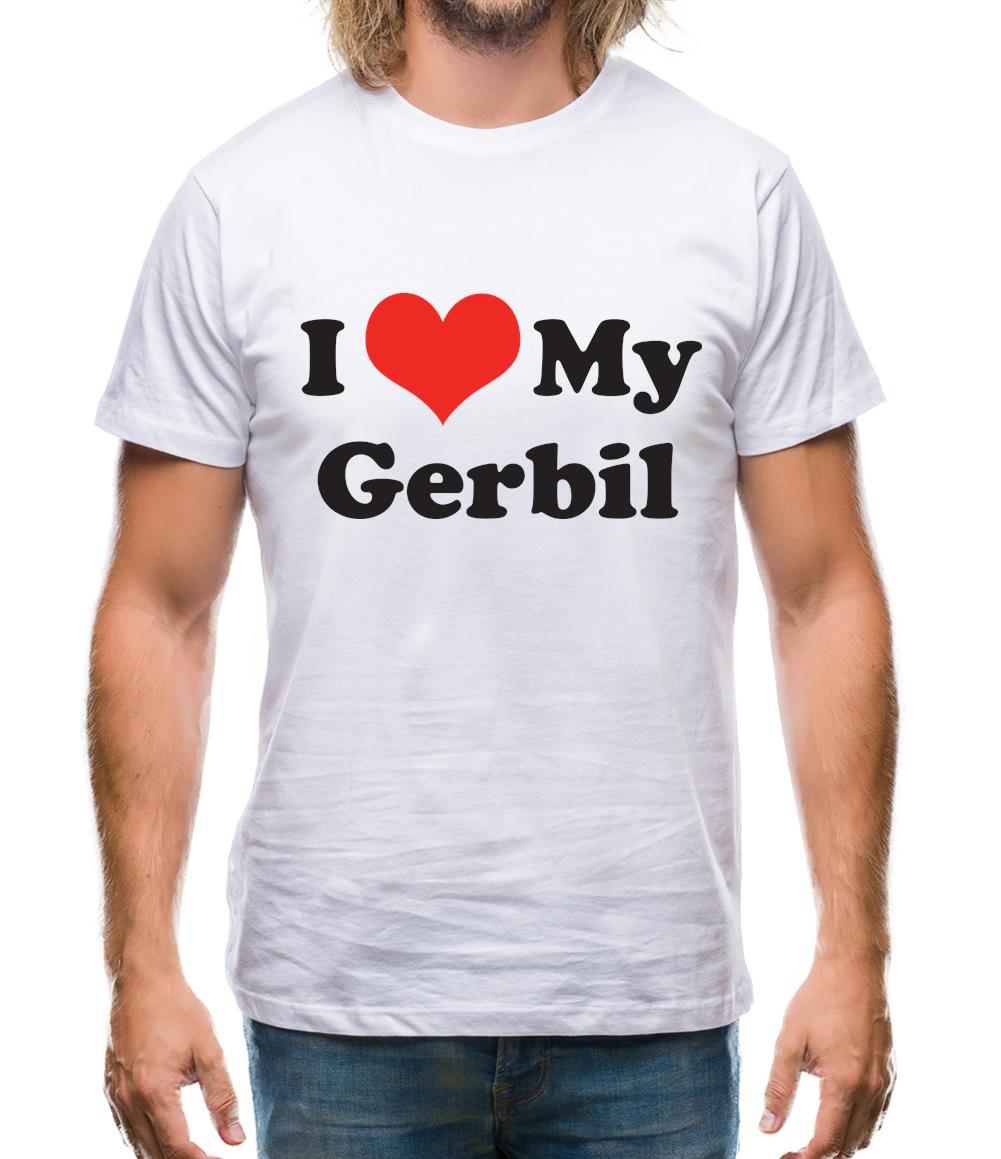 I Love My Gerbil Mens T-Shirt I Love My Gerbil Mens T-Shirt