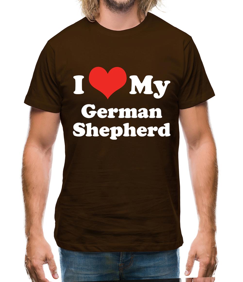 I Love My German Shepherd Mens T-Shirt I Love My German Shepherd Mens T-Shirt