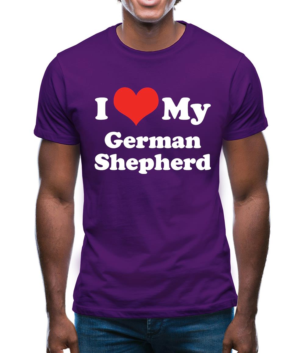I Love My German Shepherd Mens T-Shirt I Love My German Shepherd Mens T-Shirt