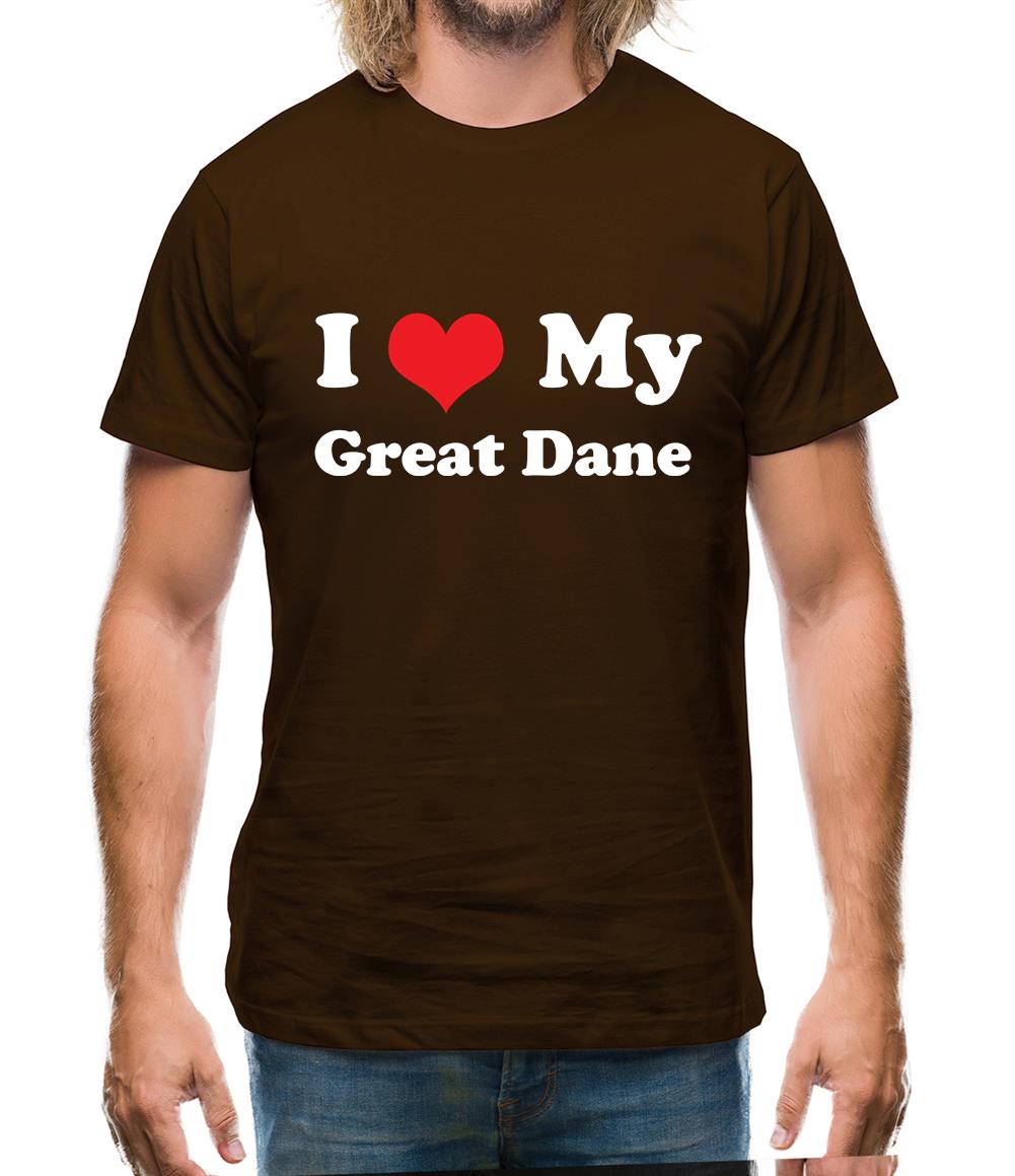 I Love My Great Dane Mens T-Shirt I Love My Great Dane Mens T-Shirt