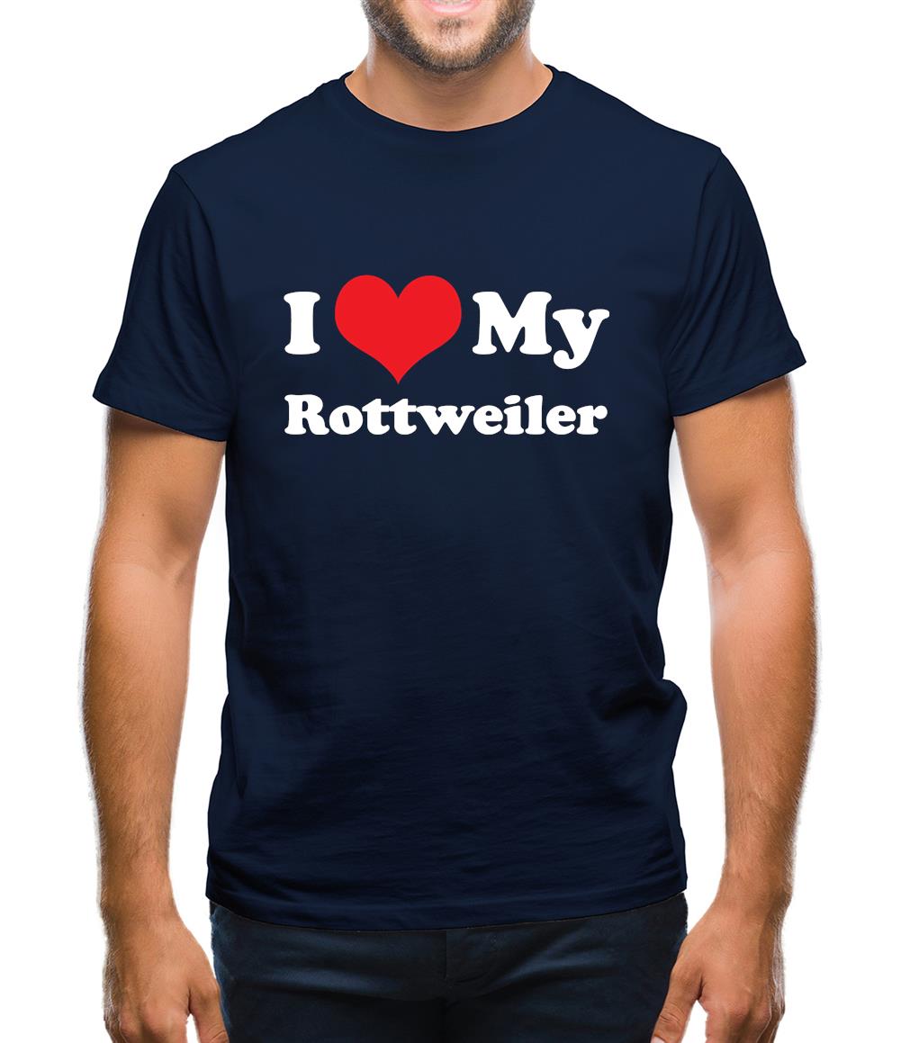 I Love My Rottweiler Mens T-Shirt I Love My Rottweiler Mens T-Shirt