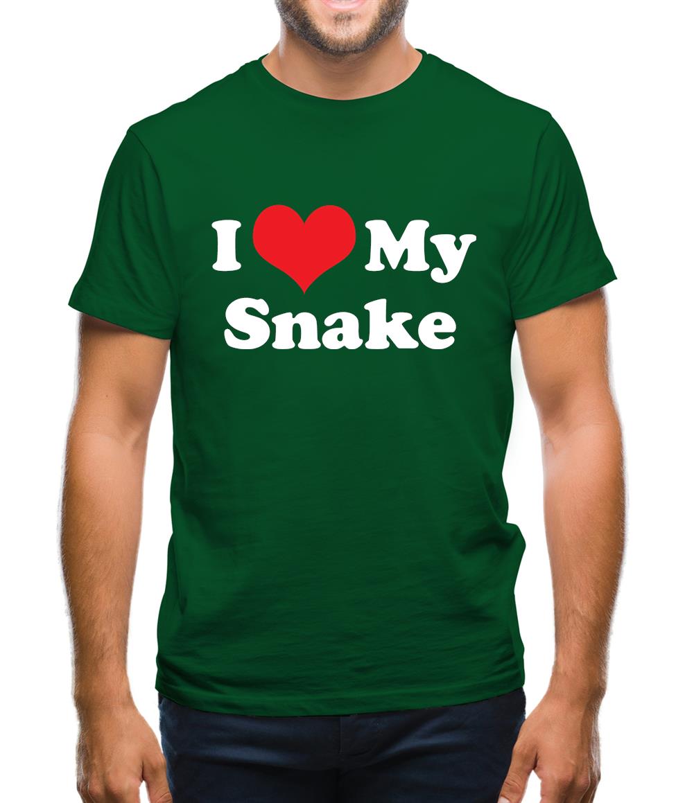 I Love My Snake Mens T-Shirt I Love My Snake Mens T-Shirt