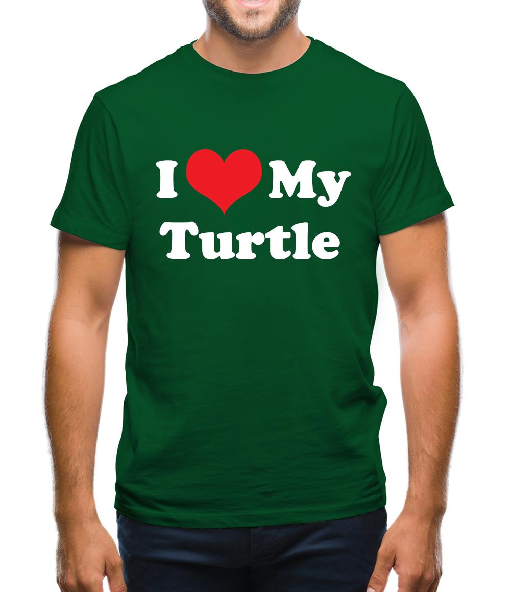 I Love My Turtle Mens T-Shirt I Love My Turtle Mens T-Shirt