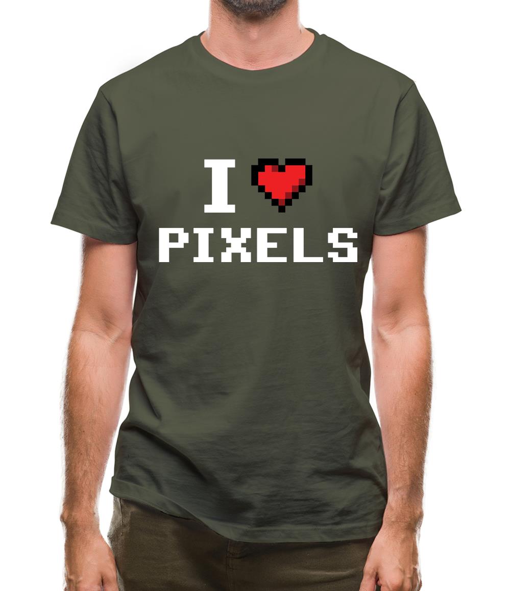 I Love Pixels Mens T-Shirt I Love Pixels Mens T-Shirt