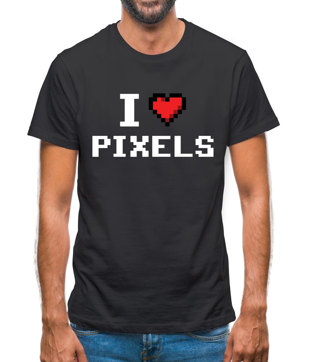 I Love Pixels Mens T-Shirt I Love Pixels Mens T-Shirt