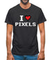 I Love Pixels Mens T-Shirt I Love Pixels Mens T-Shirt