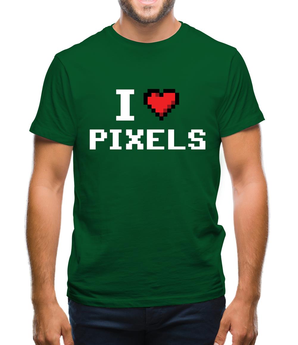 I Love Pixels Mens T-Shirt I Love Pixels Mens T-Shirt