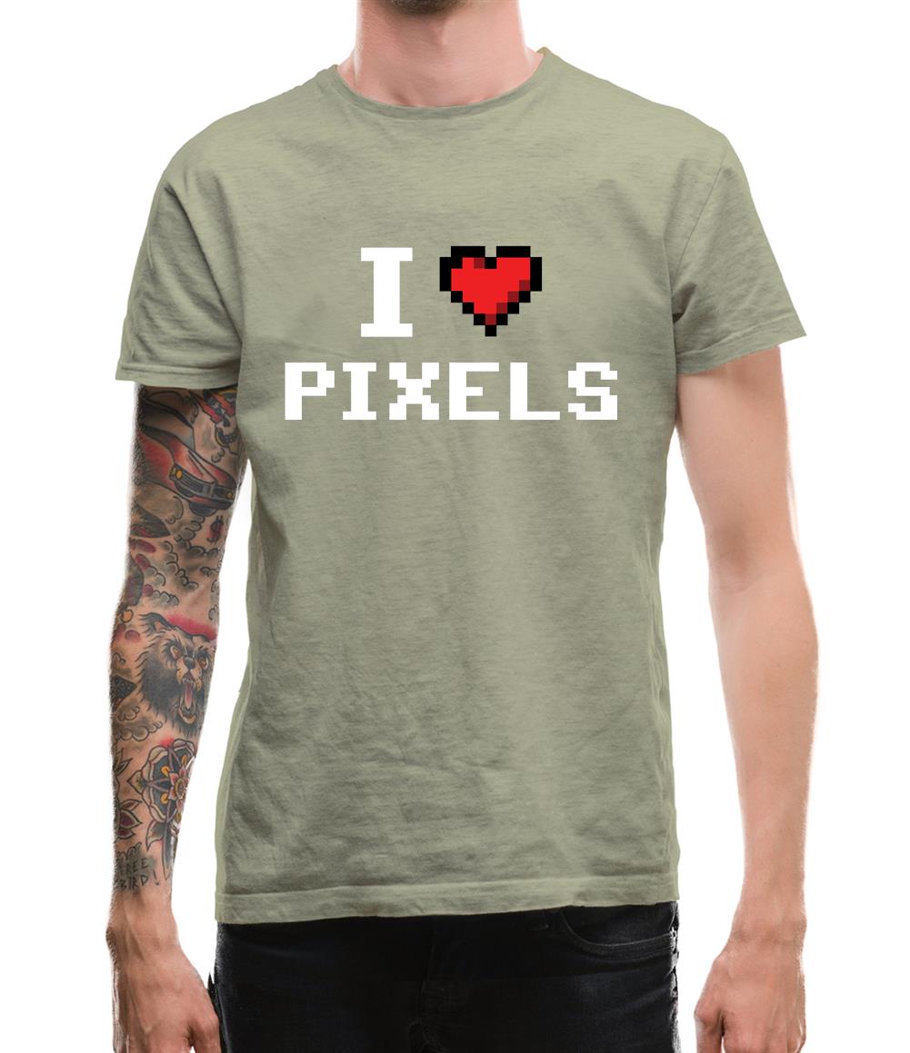 I Love Pixels Mens T-Shirt I Love Pixels Mens T-Shirt