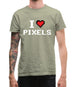 I Love Pixels Mens T-Shirt I Love Pixels Mens T-Shirt