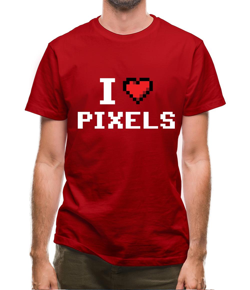 I Love Pixels Mens T-Shirt I Love Pixels Mens T-Shirt