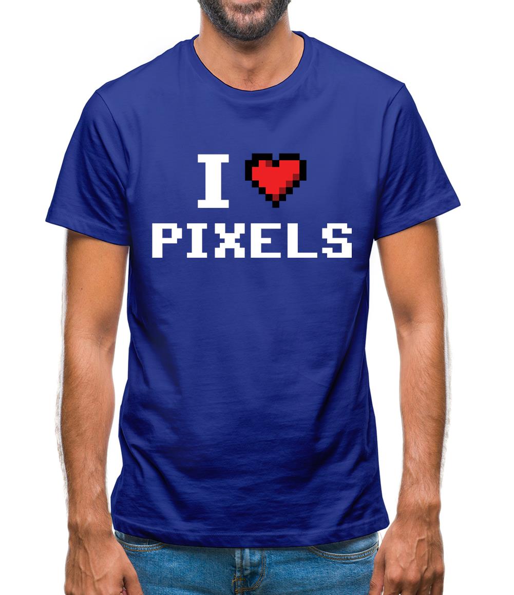 I Love Pixels Mens T-Shirt I Love Pixels Mens T-Shirt