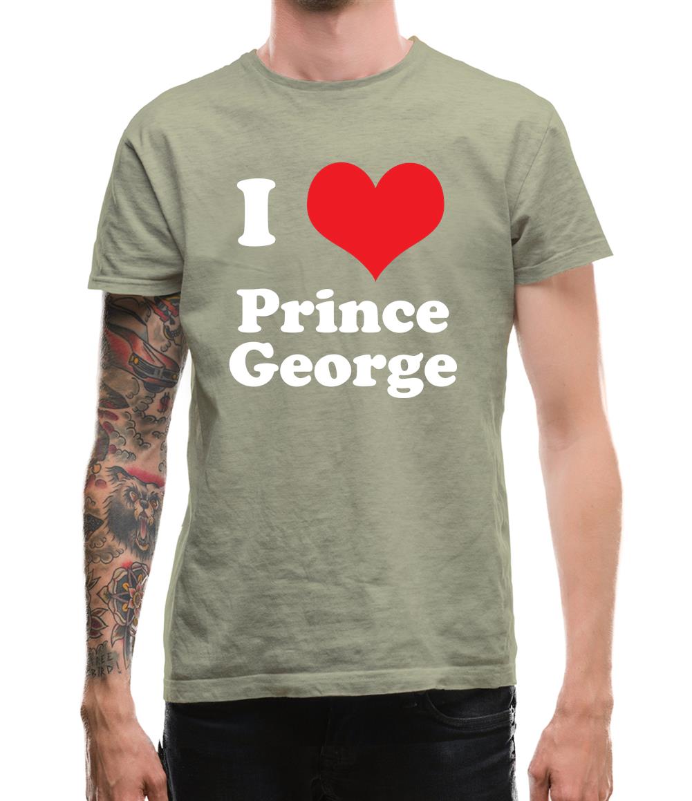 I Love Prince George Mens T-Shirt I Love Prince George Mens T-Shirt