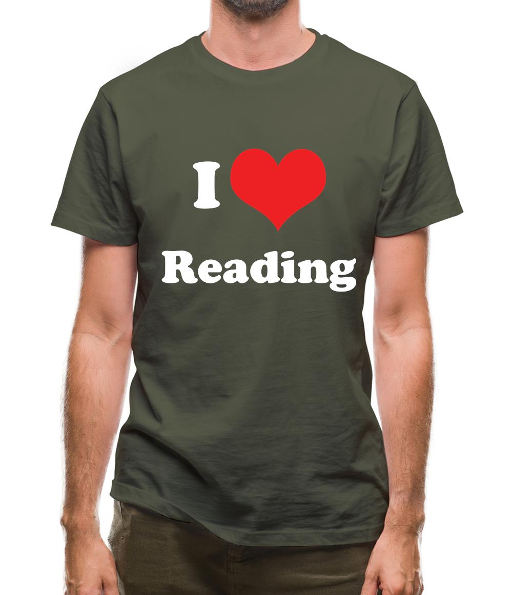 I Love Reading Mens T-Shirt I Love Reading Mens T-Shirt