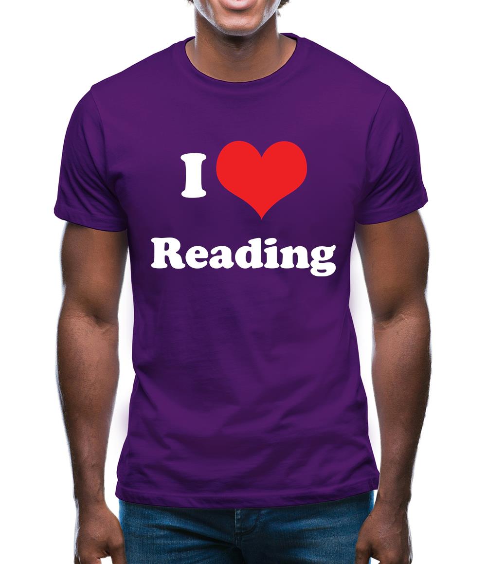 I Love Reading Mens T-Shirt I Love Reading Mens T-Shirt