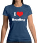 I Love Reading Womens T-Shirt I Love Reading Womens T-Shirt