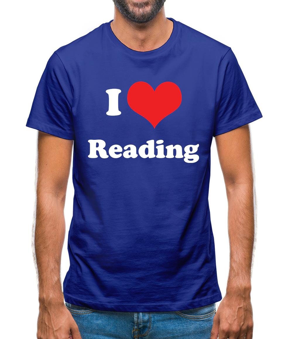 I Love Reading Mens T-Shirt I Love Reading Mens T-Shirt