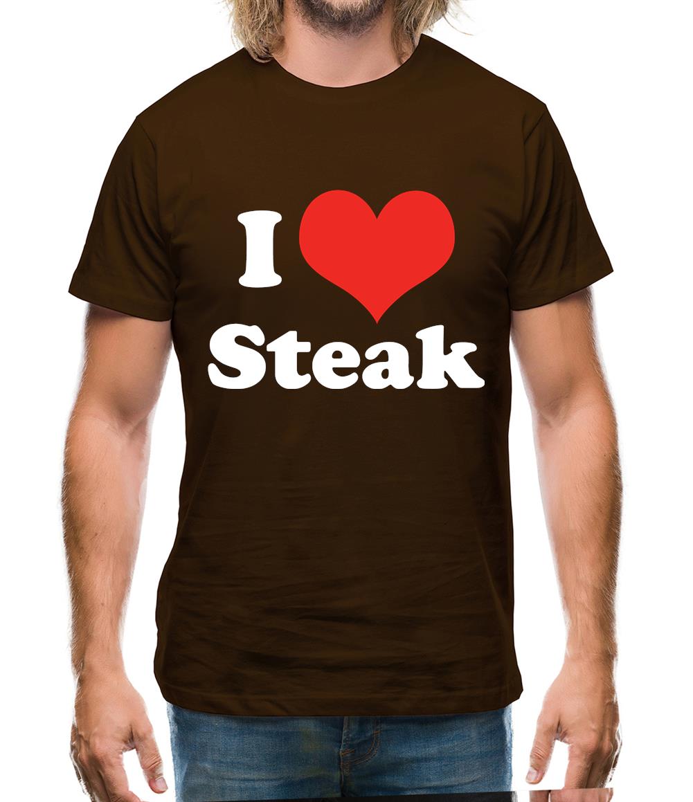 I Love Steak Mens T-Shirt I Love Steak Mens T-Shirt