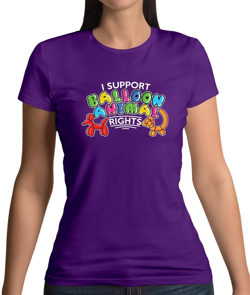 I Support Balloon Animal Rights Womens T-Shirt I Support Balloon Animal Rights Womens T-Shirt
