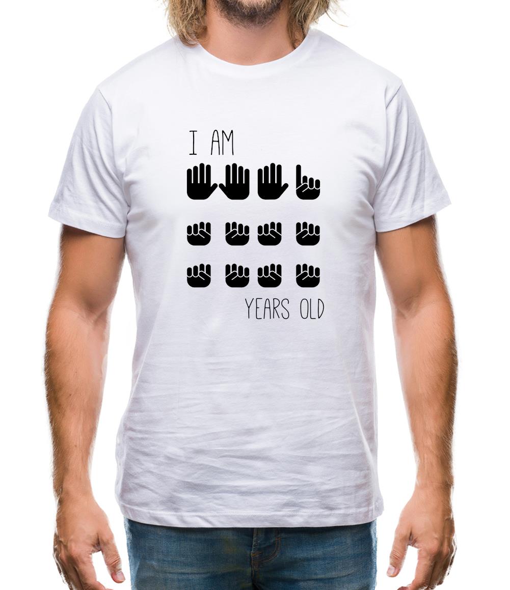 I Am 16 Years Old (Hands) Mens T-Shirt I Am 16 Years Old (Hands) Mens T-Shirt