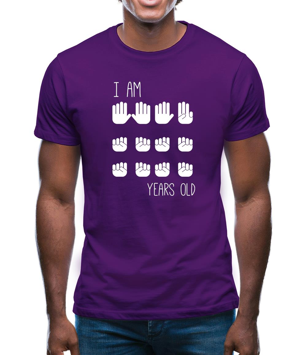 I Am 18 Years Old (Hands) Mens T-Shirt I Am 18 Years Old (Hands) Mens T-Shirt