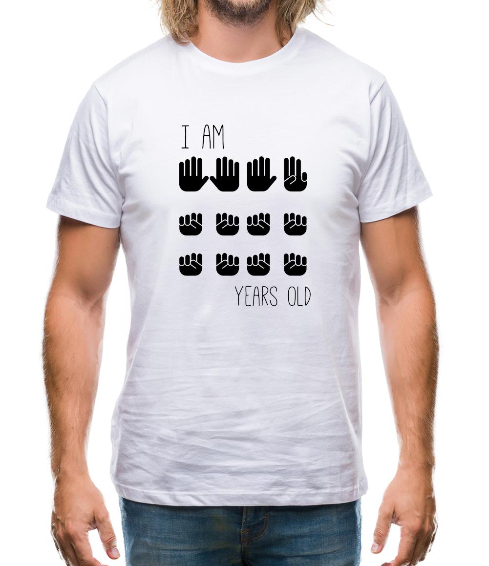 I Am 18 Years Old (Hands) Mens T-Shirt I Am 18 Years Old (Hands) Mens T-Shirt