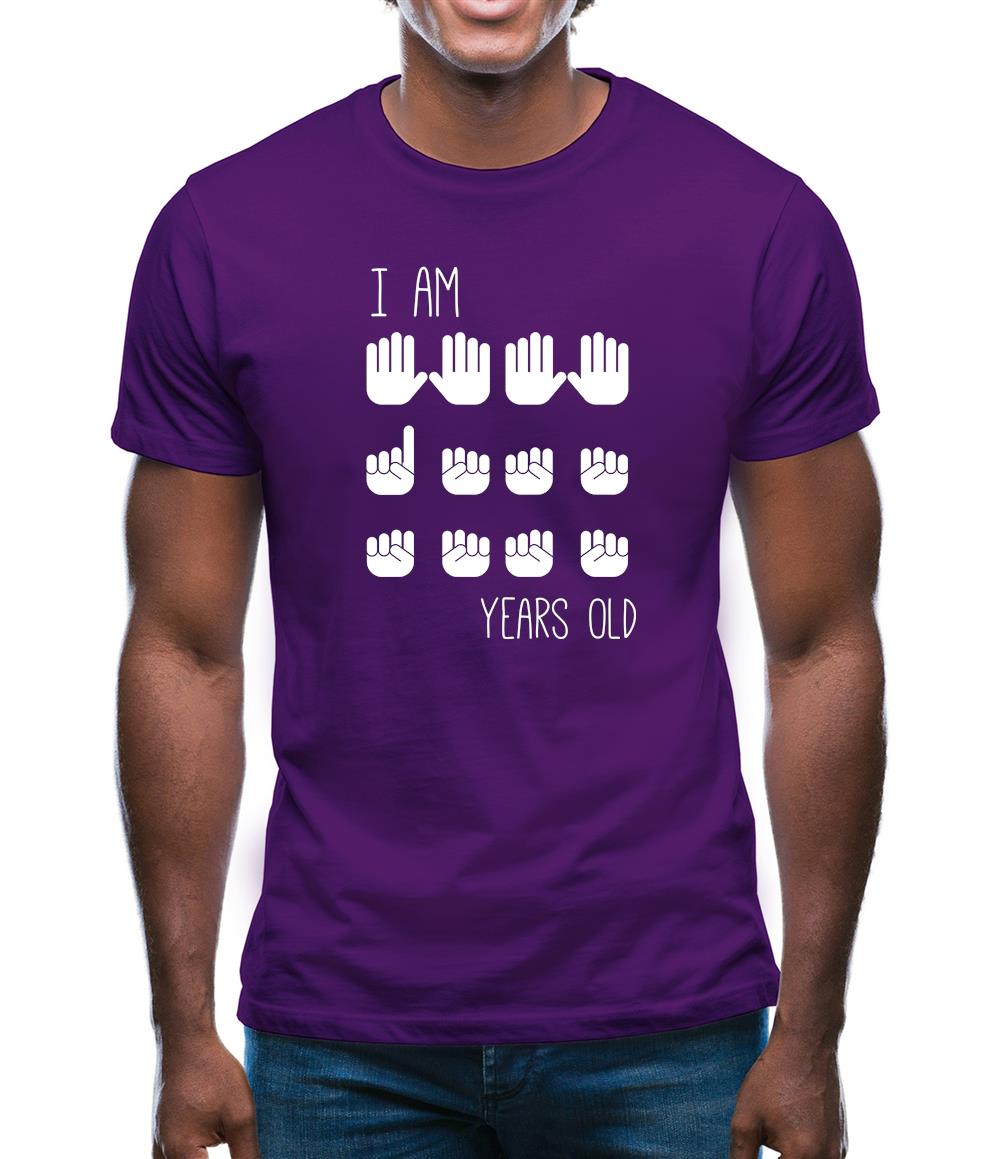 I Am 21 Years Old (Hands) Mens T-Shirt I Am 21 Years Old (Hands) Mens T-Shirt