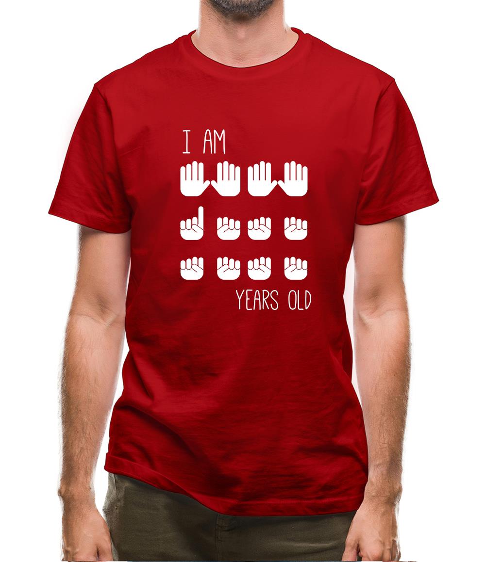 I Am 21 Years Old (Hands) Mens T-Shirt I Am 21 Years Old (Hands) Mens T-Shirt