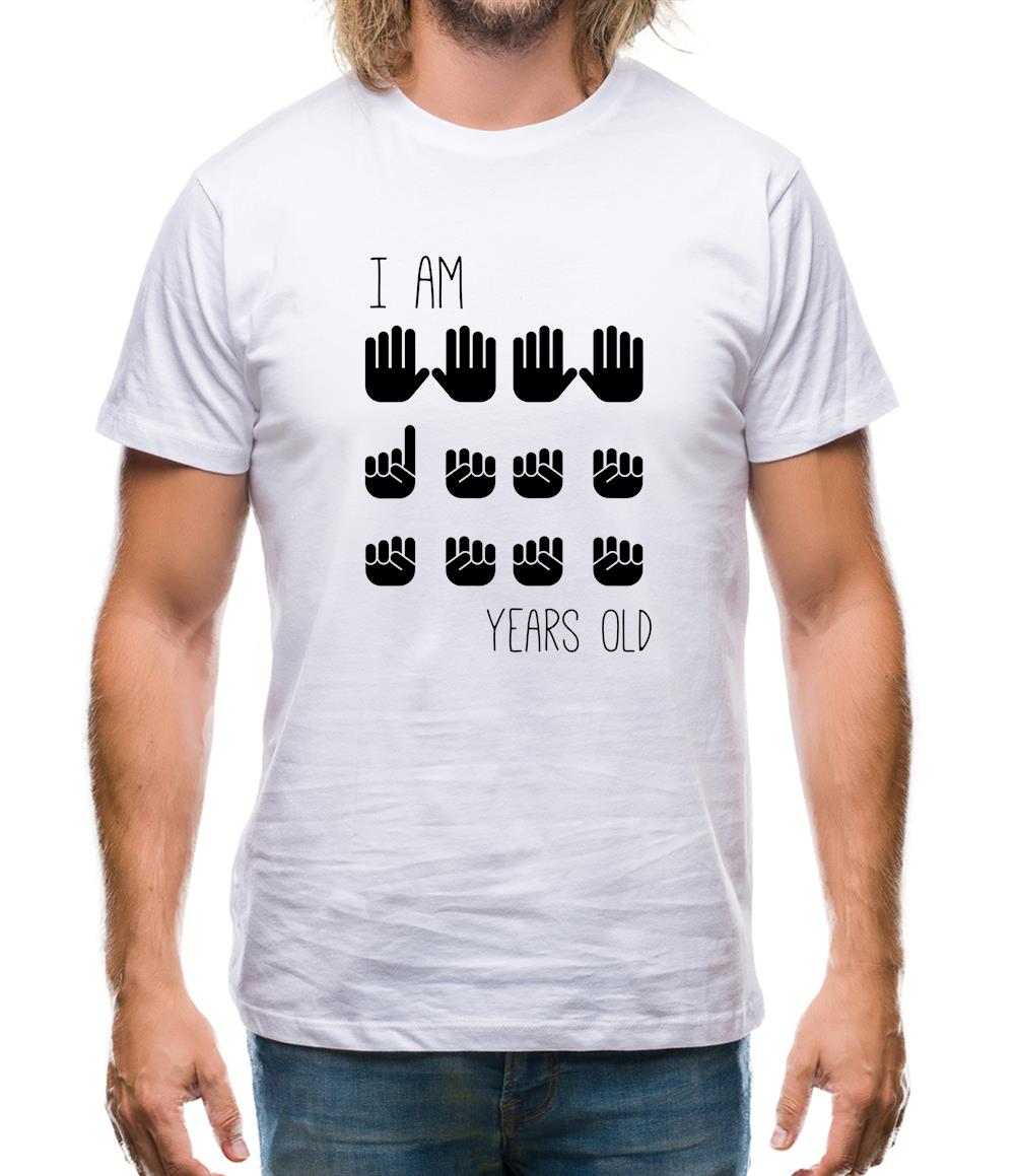 I Am 21 Years Old (Hands) Mens T-Shirt I Am 21 Years Old (Hands) Mens T-Shirt