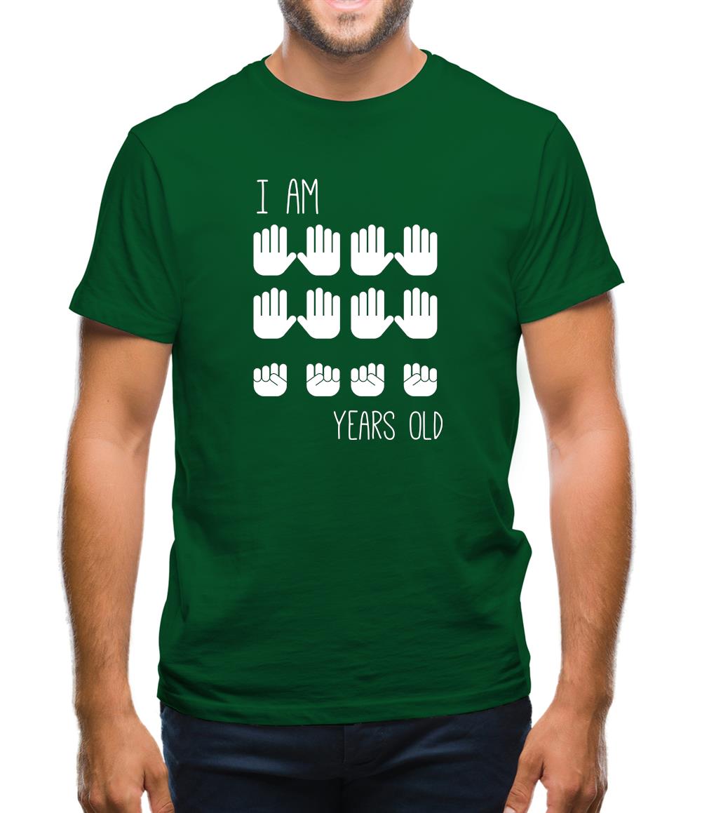 I Am 40 Years Old (Hands) Mens T-Shirt I Am 40 Years Old (Hands) Mens T-Shirt