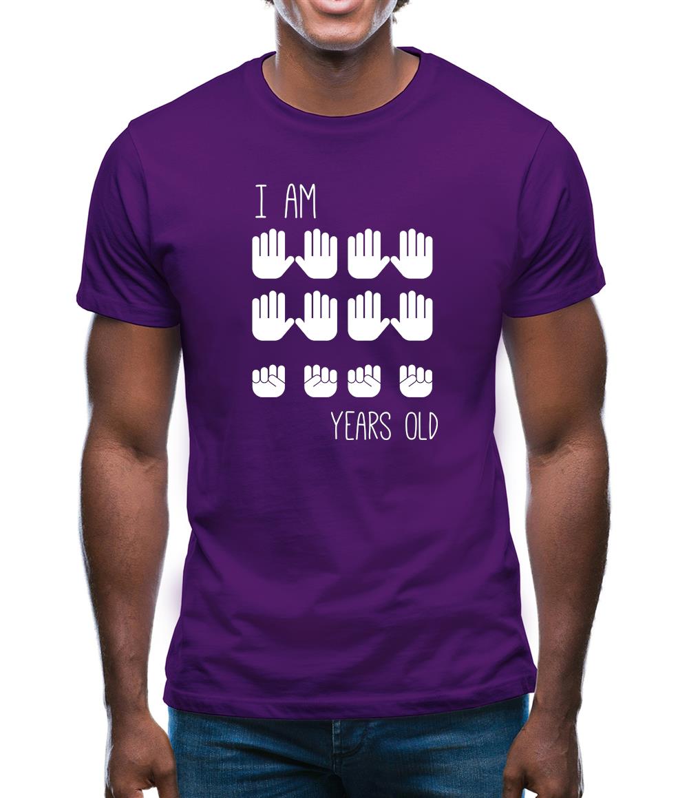 I Am 40 Years Old (Hands) Mens T-Shirt I Am 40 Years Old (Hands) Mens T-Shirt