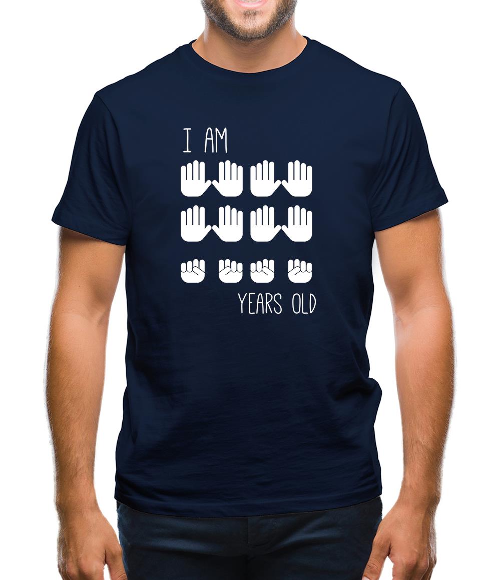 I Am 40 Years Old (Hands) Mens T-Shirt I Am 40 Years Old (Hands) Mens T-Shirt