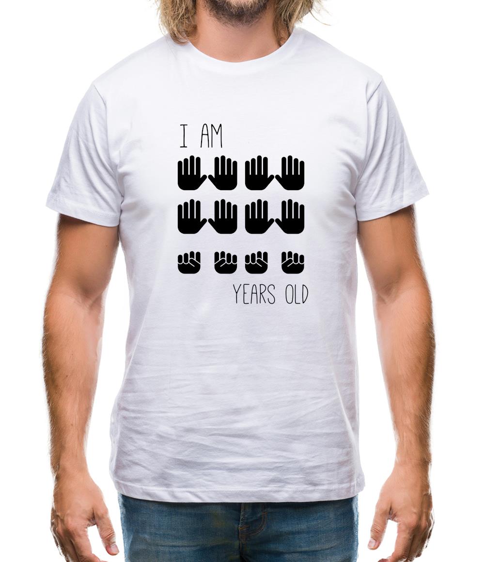 I Am 40 Years Old (Hands) Mens T-Shirt I Am 40 Years Old (Hands) Mens T-Shirt