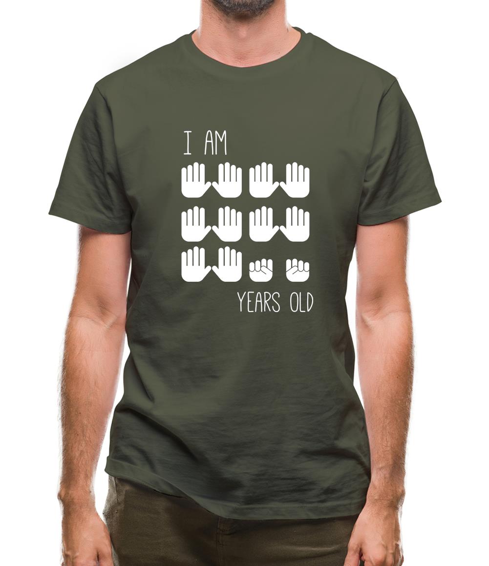 I Am 50 Years Old (Hands) Mens T-Shirt I Am 50 Years Old (Hands) Mens T-Shirt