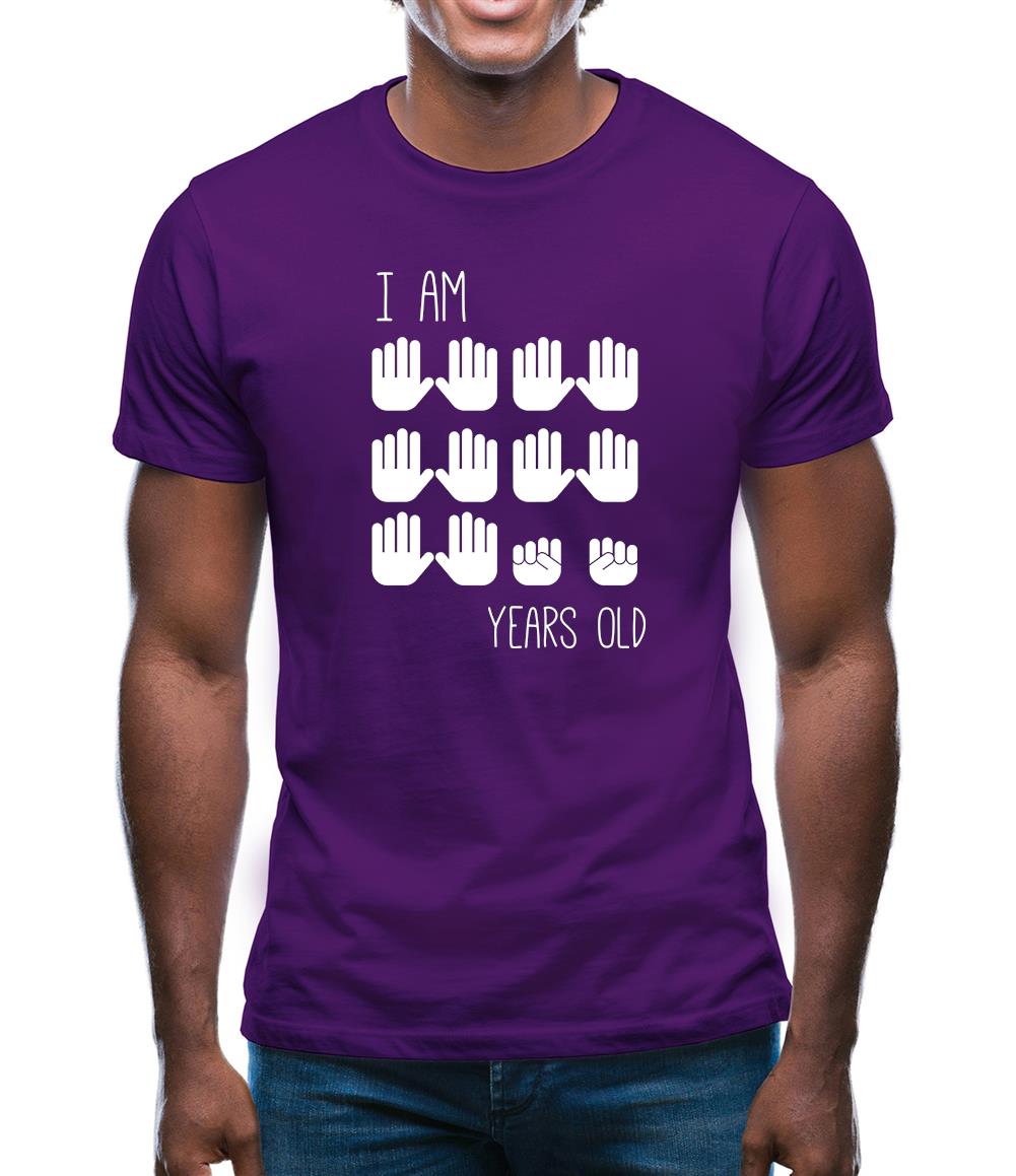 I Am 50 Years Old (Hands) Mens T-Shirt I Am 50 Years Old (Hands) Mens T-Shirt