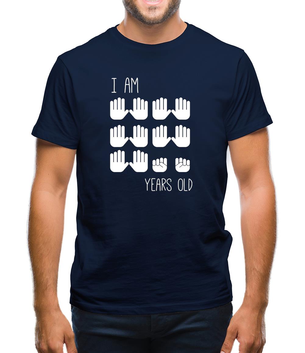 I Am 50 Years Old (Hands) Mens T-Shirt I Am 50 Years Old (Hands) Mens T-Shirt