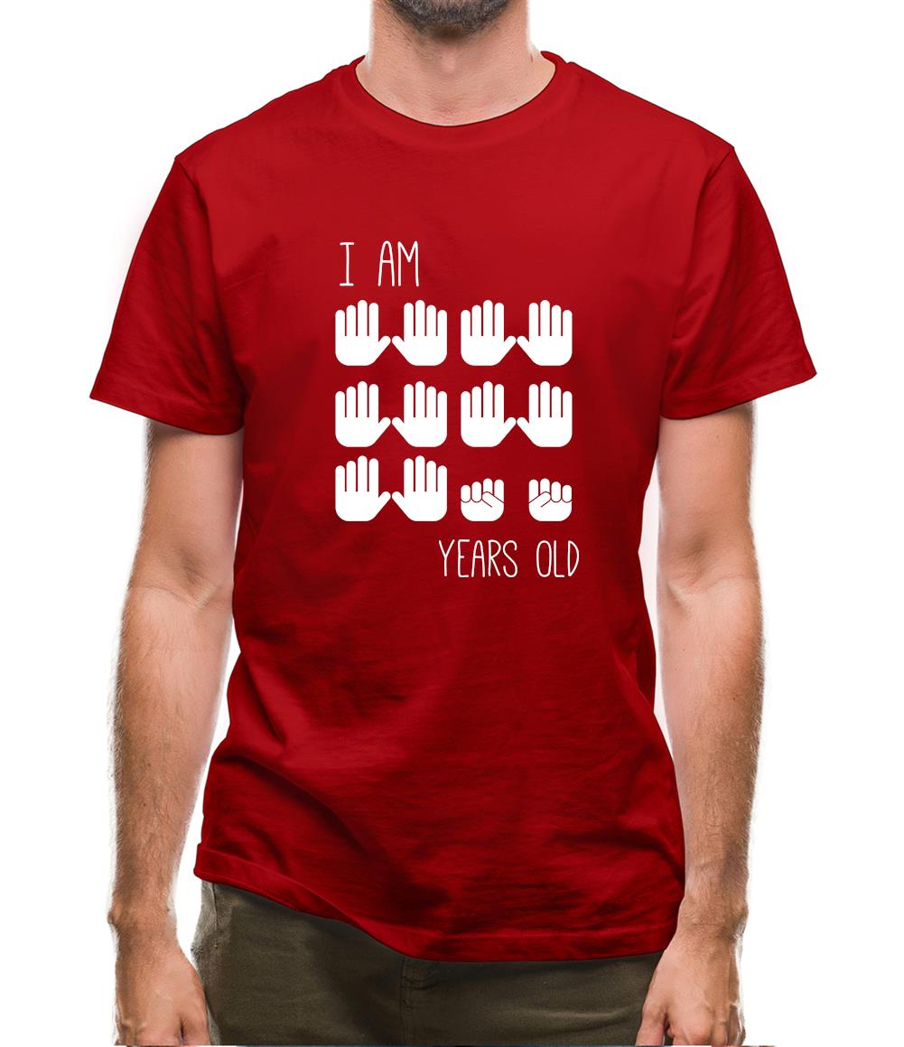 I Am 50 Years Old (Hands) Mens T-Shirt I Am 50 Years Old (Hands) Mens T-Shirt