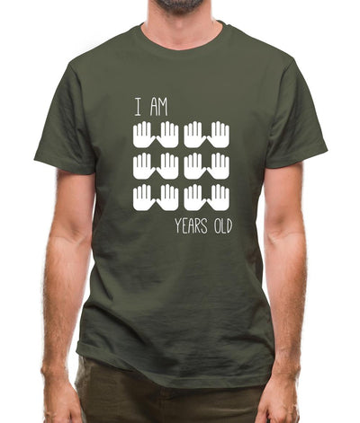 I Am 60 Years Old (Hands) Mens T-Shirt