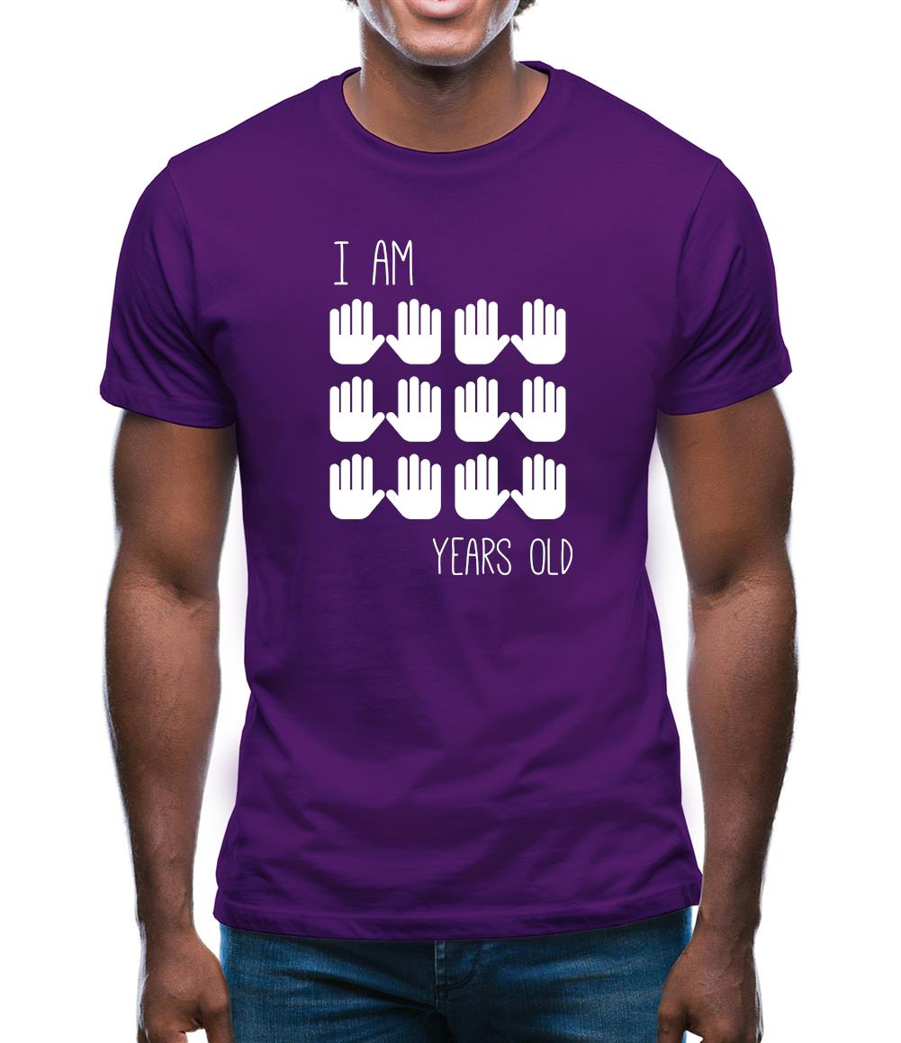 I Am 60 Years Old (Hands) Mens T-Shirt I Am 60 Years Old (Hands) Mens T-Shirt
