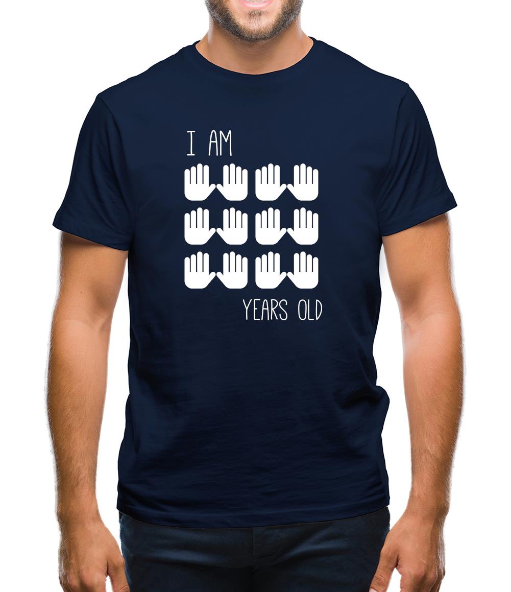 I Am 60 Years Old (Hands) Mens T-Shirt I Am 60 Years Old (Hands) Mens T-Shirt