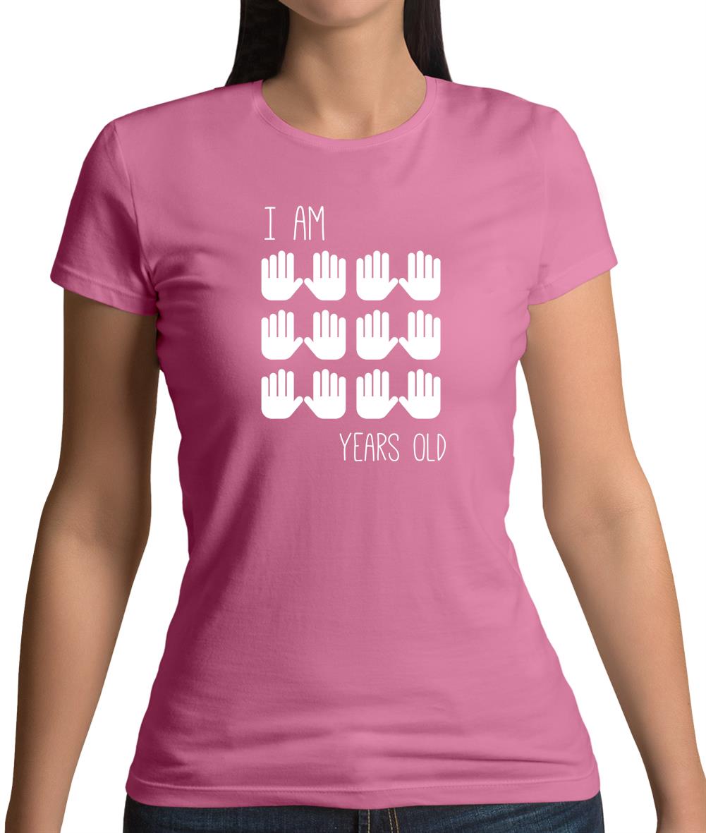 I Am 60 Years Old (Hands) Womens T-Shirt I Am 60 Years Old (Hands) Womens T-Shirt