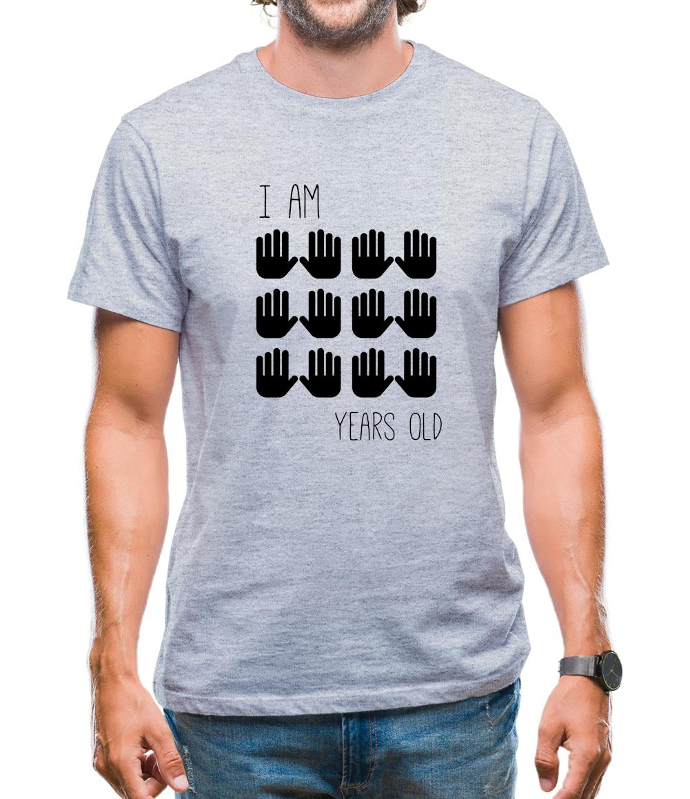 I Am 60 Years Old (Hands) Mens T-Shirt I Am 60 Years Old (Hands) Mens T-Shirt
