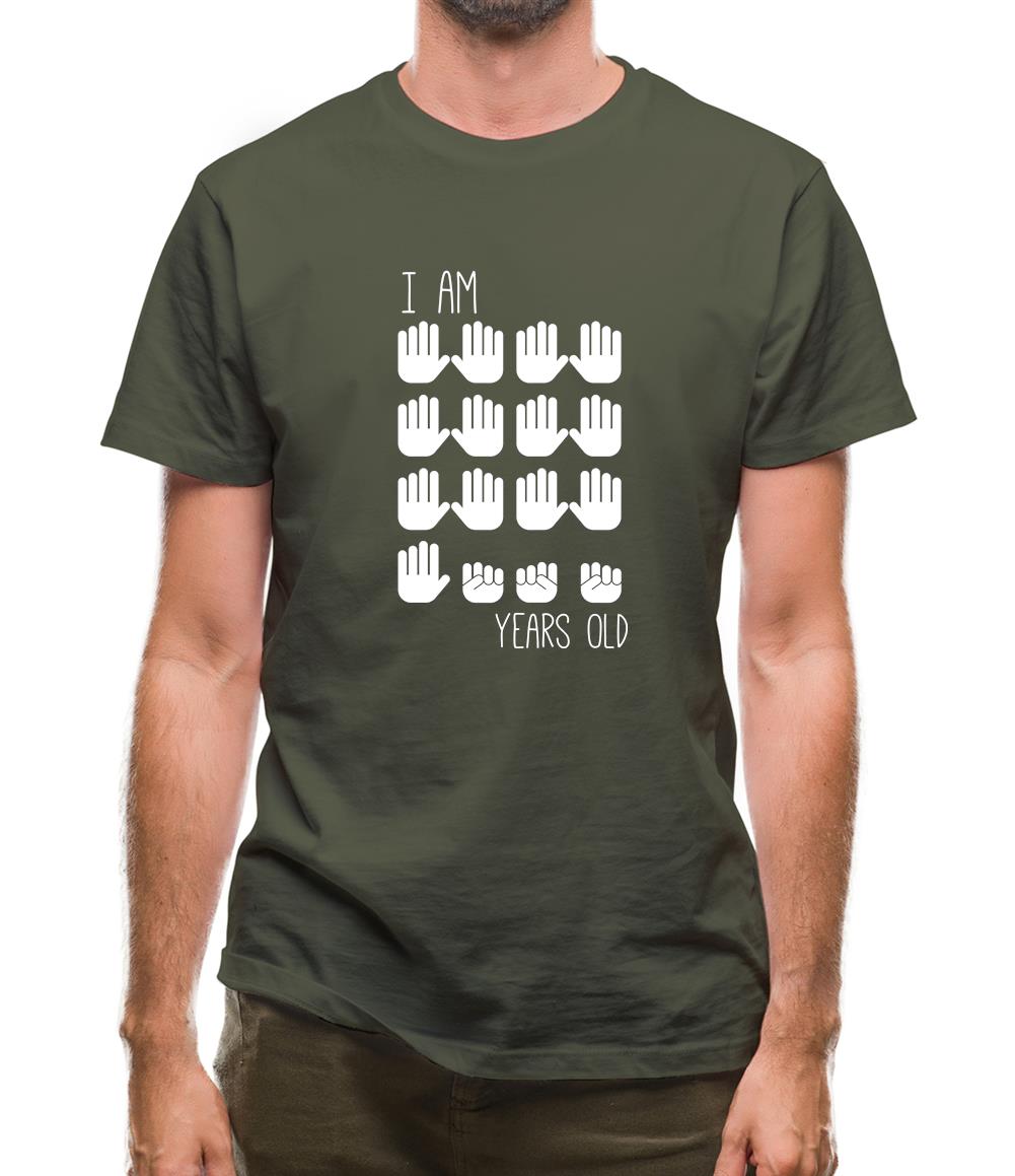 I Am 65 Years Old (Hands) Mens T-Shirt I Am 65 Years Old (Hands) Mens T-Shirt