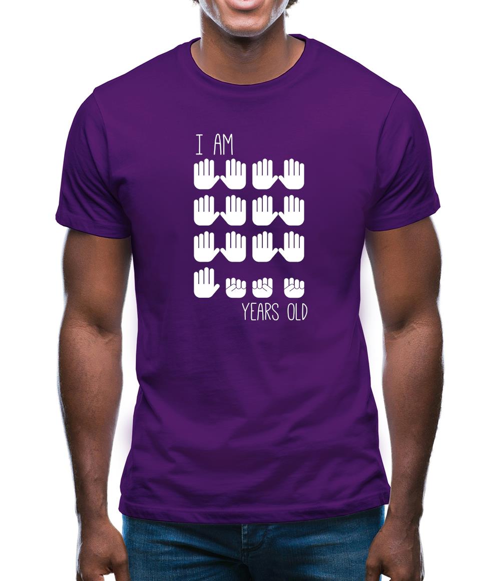 I Am 65 Years Old (Hands) Mens T-Shirt I Am 65 Years Old (Hands) Mens T-Shirt