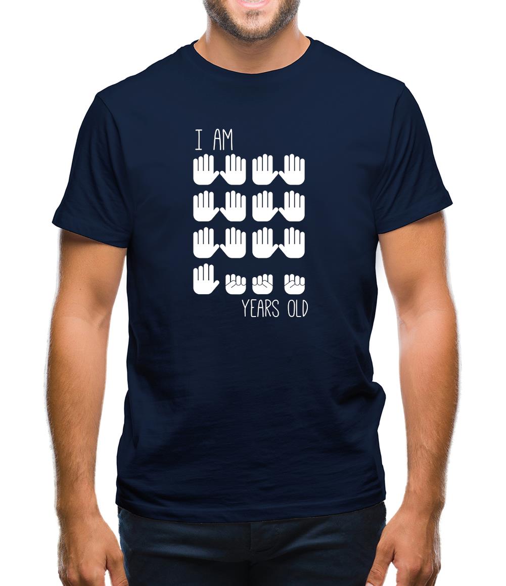 I Am 65 Years Old (Hands) Mens T-Shirt I Am 65 Years Old (Hands) Mens T-Shirt